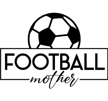 Mutter Tochter T-Shirt Fußball - TenStickers