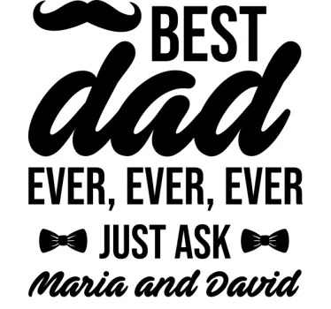 Vatertag T Shirt der beste Vater - TenStickers