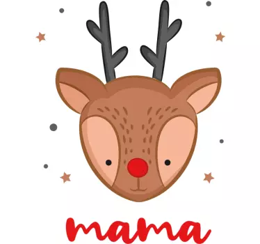 Weihnachts Hoodie Rentieren - TenStickers