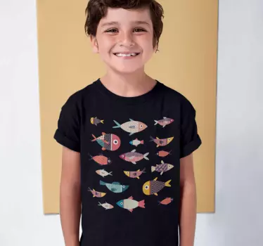 Bunte Fische Kinder T-shirt - TenStickers