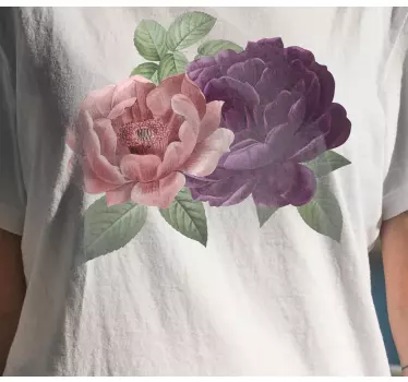 Gelber vinyl teppich für florale arrangements - TenStickers