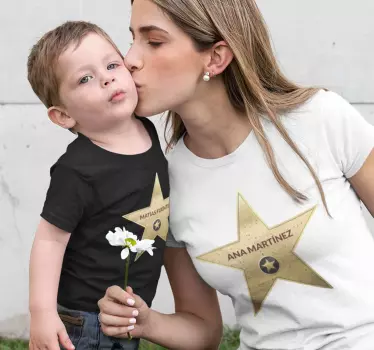 Hollywood Eltern und Kinder T-shirt - TenStickers