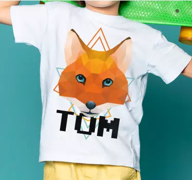 Kinder t shirt mit fuchs charakter illustration - TenStickers