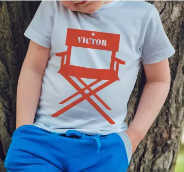 Kinder t shirt mit kinderregiestuhl - TenStickers