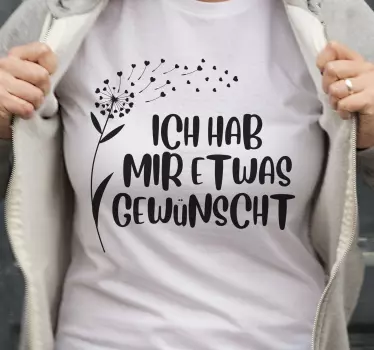 Mama Tochter T Shirt Wunschtext löwenzahn - TenStickers