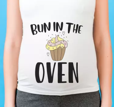 Mutter und tochter t shirt baby im ofen - TenStickers