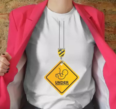 Mutter und tochter t shirt baustelle baby - TenStickers