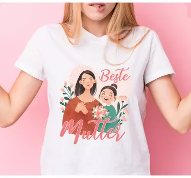 Mutter und tochter t shirt beste momente für mütter - TenStickers