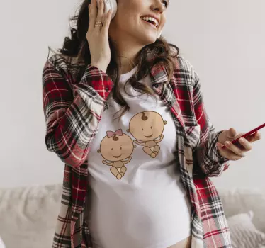 Mutter und tochter t shirt bezauberndes babypaar - TenStickers