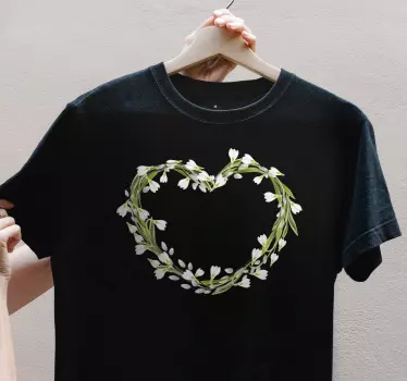Mutter und tochter t shirt blumiges herz arrangement - TenStickers