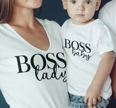 Mutter und tochter t-shirt chefin und baby - TenStickers