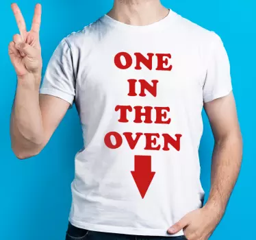 Mutter und tochter t shirt ein kleines wunder im ofen - TenStickers