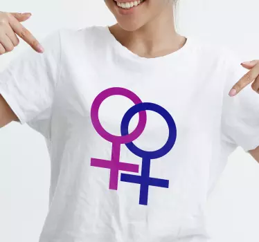 Mutter und tochter t-shirt einzigartige feminine symbole - TenStickers