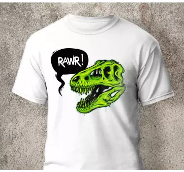 Mutter und tochter t shirt grüner dinosaurier ausdruck - TenStickers