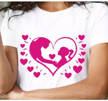Mutter und tochter t shirt herzliche liebe - TenStickers