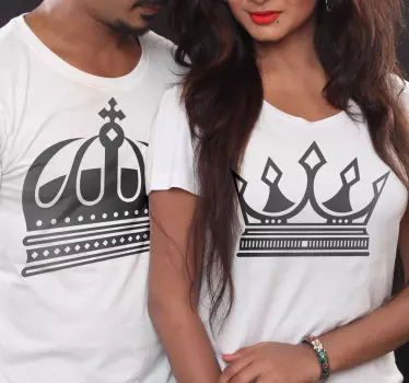 Mutter und tochter t-shirt im passenden kronenstil - TenStickers
