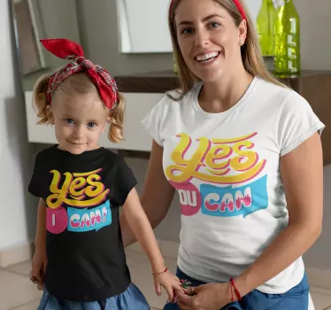 Mutter und tochter t shirt ja, wir können zusammen - TenStickers