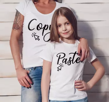 Mutter und tochter t shirt kopie und einfügen paar - TenStickers