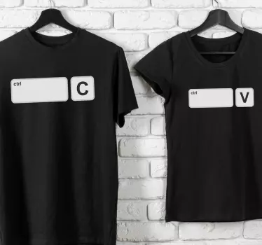 Mutter und tochter t shirt kreativ ctrl c v - TenStickers