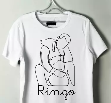 Original T Shirt bindung zum hund mit namen - TenStickers