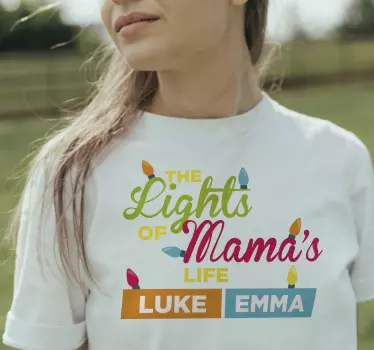 Mutter und tochter t shirt mamas lichter feier - TenStickers