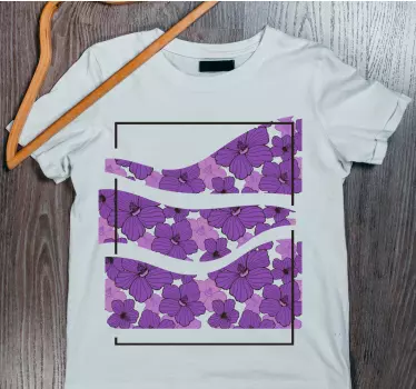 Mutter und tochter t-shirt mit floraler eleganz - TenStickers