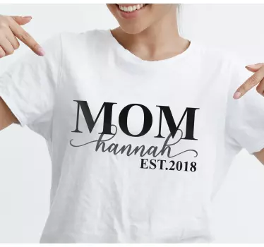 Mutter und tochter t-shirt mit persönlichem touch - TenStickers