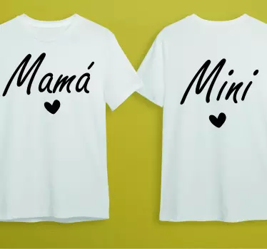 Mutter und tochter t shirt mommy mini partnerlook - TenStickers