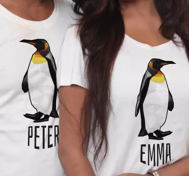 Mutter und tochter t-shirt pinguin liebespaar - TenStickers