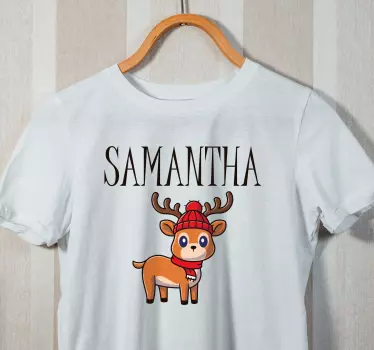 Mutter und tochter t-shirt süßes rentier geschenk - TenStickers