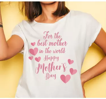 Muttertag t shirt mit herzlicher botschaft - TenStickers
