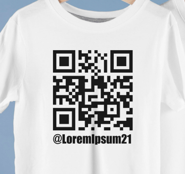 Original T Shirt benutzerdefinierter qr-code - TenStickers