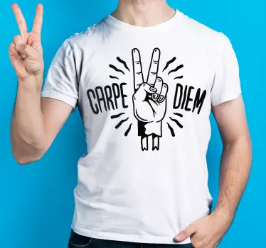 Original t shirt carpe diem geste - TenStickers