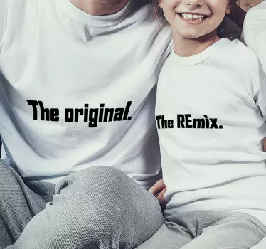 Original t shirt im original remix familienstil - TenStickers