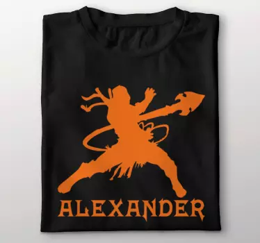 Original T Shirt krieger mit namen - TenStickers
