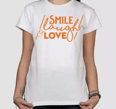 Original T Shirt lächeln lachen liebe - TenStickers
