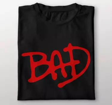 Original t shirt mit fetter roter aufschrift - TenStickers