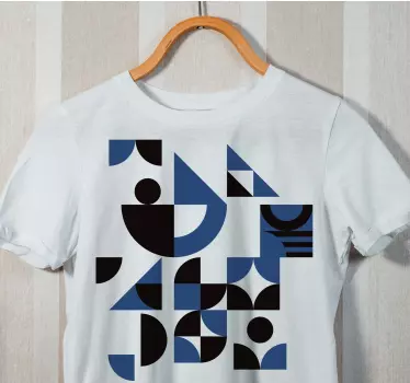 Original t shirt mit geometrischem muster - TenStickers