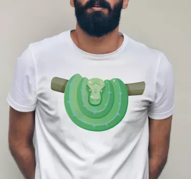 Original t shirt mit grünem schlangenmotiv - TenStickers