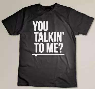 Original t shirt mit mutiger aussage - TenStickers