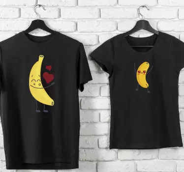 Original t shirt mit niedlichen bananenfiguren - TenStickers