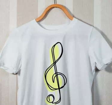 Original t shirt mit notenmotiv - TenStickers