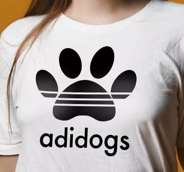 Original t shirt mit pfotenabdruck-statement - TenStickers