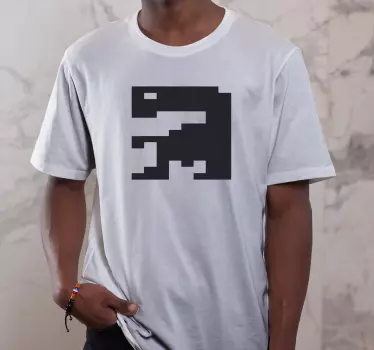 Original t shirt mit pixeliertem monsterdesign - TenStickers
