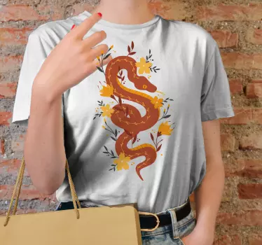 Original t shirt mit schlangenblumenmuster - TenStickers
