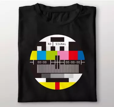 Original t shirt mit signalverlust muster - TenStickers