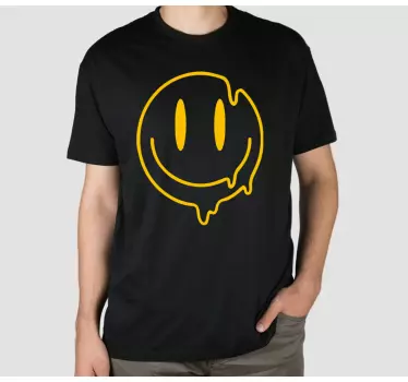 Original t shirt mit smiley-gesicht grafik - TenStickers
