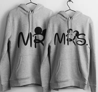 Mr. und Mrs. Maus Partner Pullover - TenStickers
