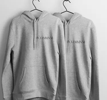 Partner Pullover römisches Datum - TenStickers