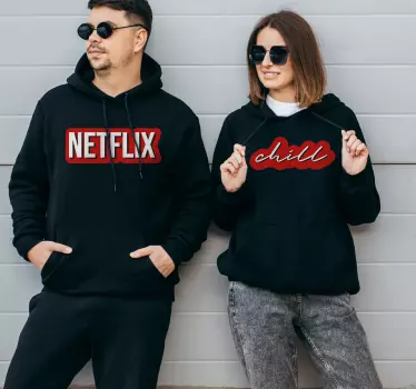 Netflix and Chill Partner Pullover - TenStickers